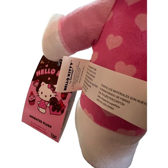 2024 Hello Kitty Valentine’s Day Animated Side‎ Stepper Plush 12" - Picture 3 of 4
